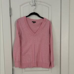 Pink V-Neck Sweater
